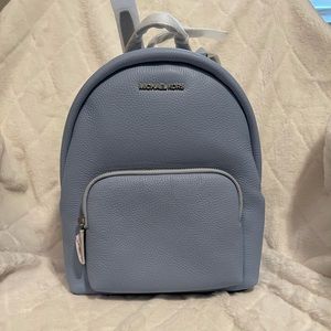 Michael kors sky blue Erin backpack purse